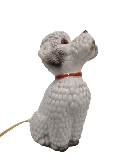 Extra image 5 - Lampe en faïence caniche.