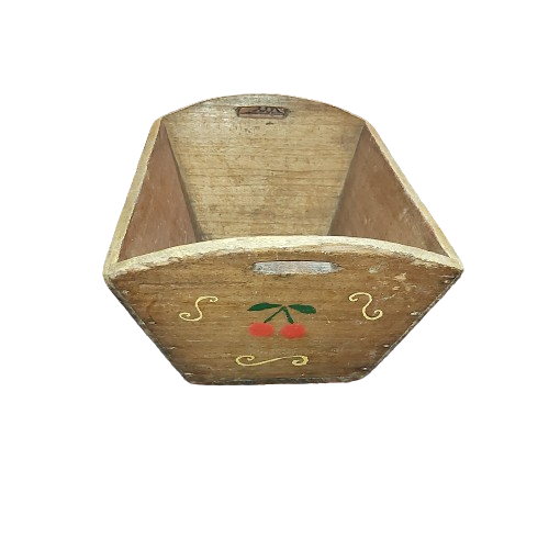 Extra image 5 - Bac en bois vintage des années 60 à décor de fruits..