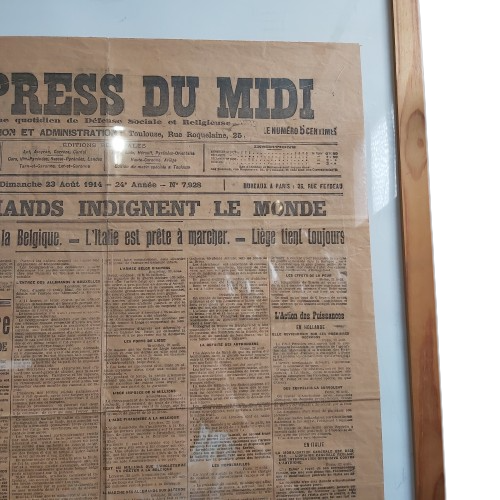 Extra image 3 - Une d'un journal de 1914 : l'express du midi.