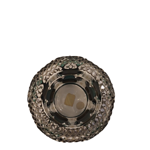 Extra image 2 - Vase en cristal doublé taillé vert val st-Lambert.