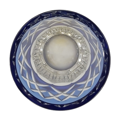 Extra image 2 - Vase val st-Lambert bleu signé.