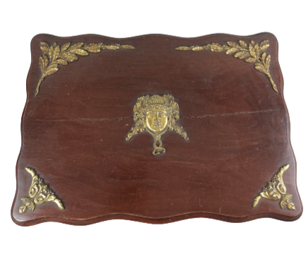 Extra image 3 - Table à rabat en acajou et bronze.