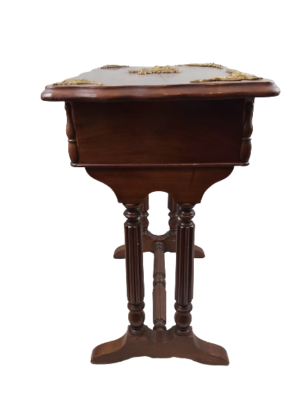 Extra image 5 - Table à rabat en acajou et bronze.