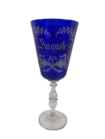 Extra image 3 - Vieux chenée XIX eme, paire de verres de mariés.