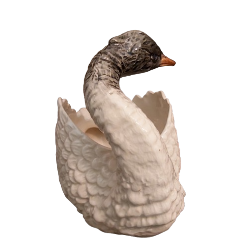 Extra image 3 - Cygne en faïence de style Nimy