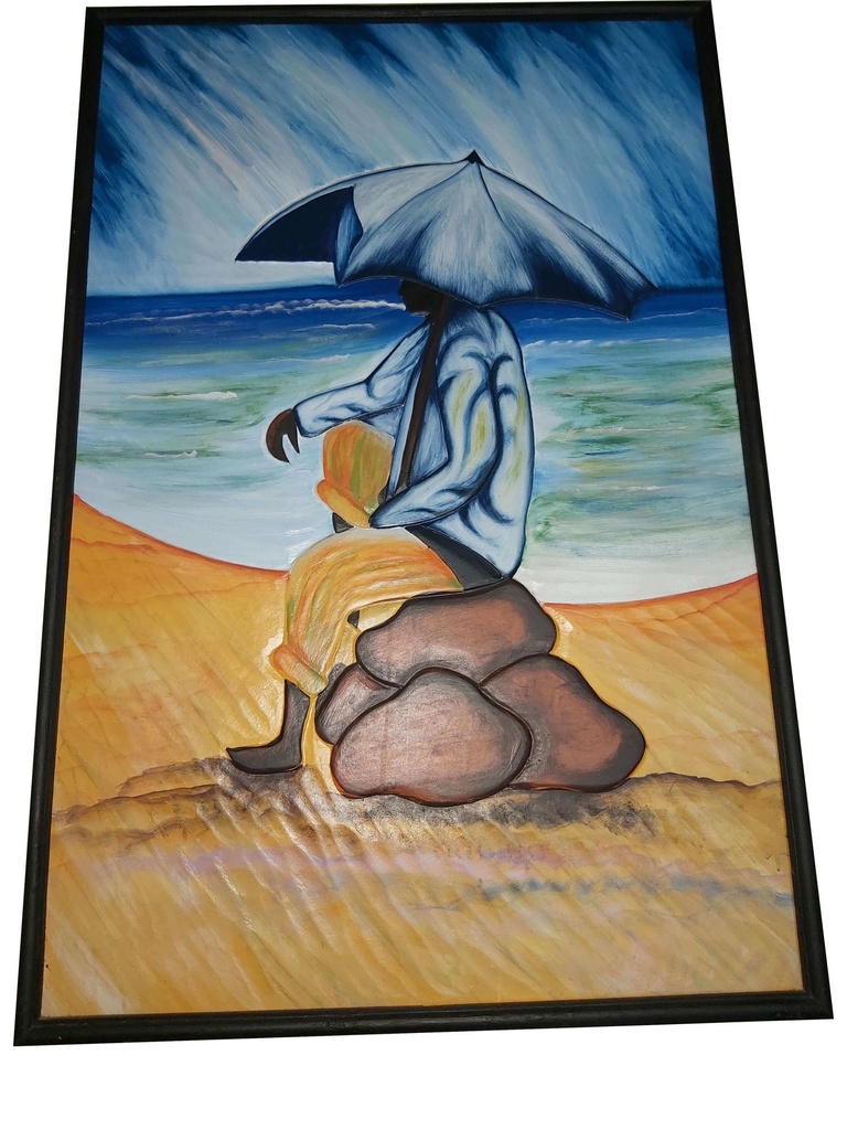 Extra image 2 - Lot de 3 tableaux en pierre africain.