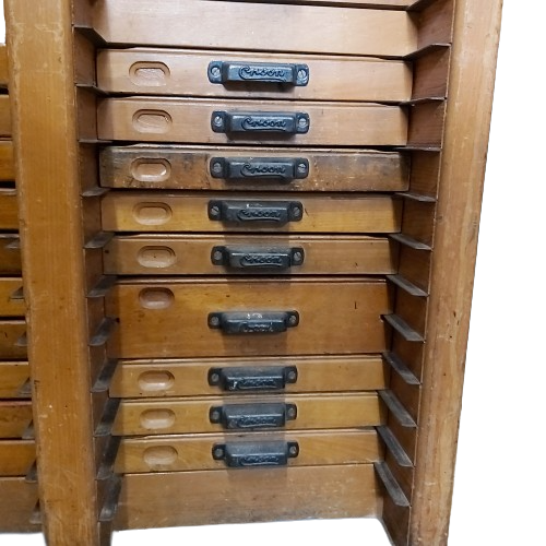 Extra image 4 - Meuble d'imprimerie des années 30.