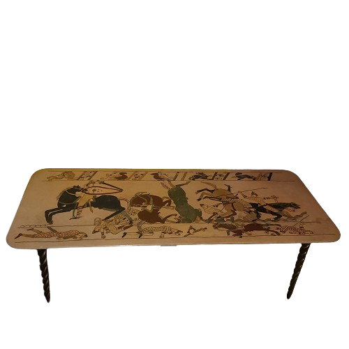 Extra image 3 - Table basse en pierre et bronze.