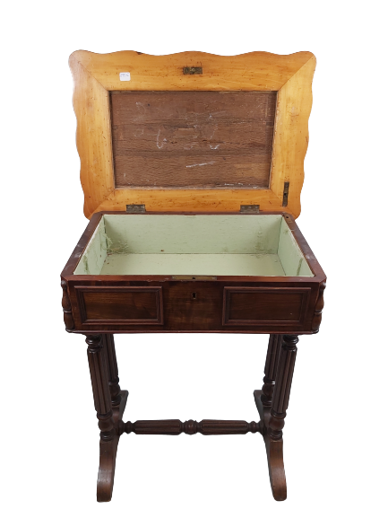 Extra image 2 - Table à rabat en acajou et bronze.