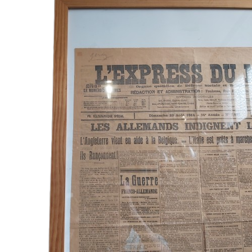 Extra image 2 - Une d'un journal de 1914 : l'express du midi.