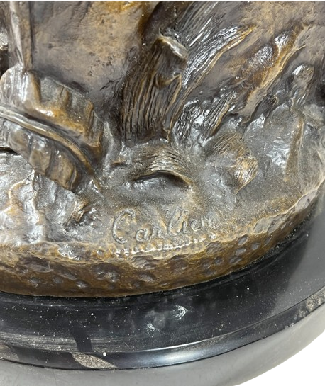 Extra image 2 - CARLIER Emile, sculpture en bronze signée " A la fontaine".