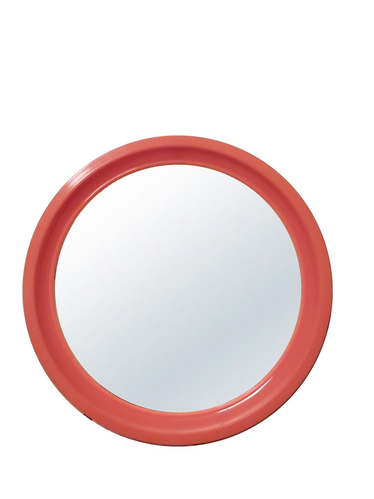Miroir  vintage rouge.